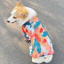 犬 オシャレ 夏服 コーギー トイプードル 通気性 薄手 半袖 タンクトップ オレンジ シンプル 普段使い おでかけ カラフル プレゼント 小型
