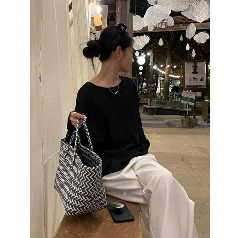 素色 - シャツ レディース おしゃれ 長袖 春秋 薄手 ゆったり 個性 バックオープン ねじり バック透かし 天