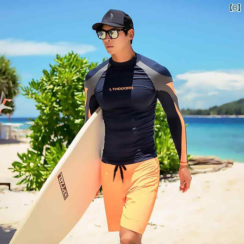 ラッシュガード メンズ 水着 上下 セット 大きいサイズ セパレート 長袖 パンツ レ...