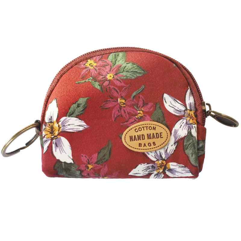 財布 レディース おしゃれ 母の日 プレゼント 花柄 ミニ 小銭入れ ラウンドファスナー 韓国 かわいい レトロ レトロ 学生 森ガール