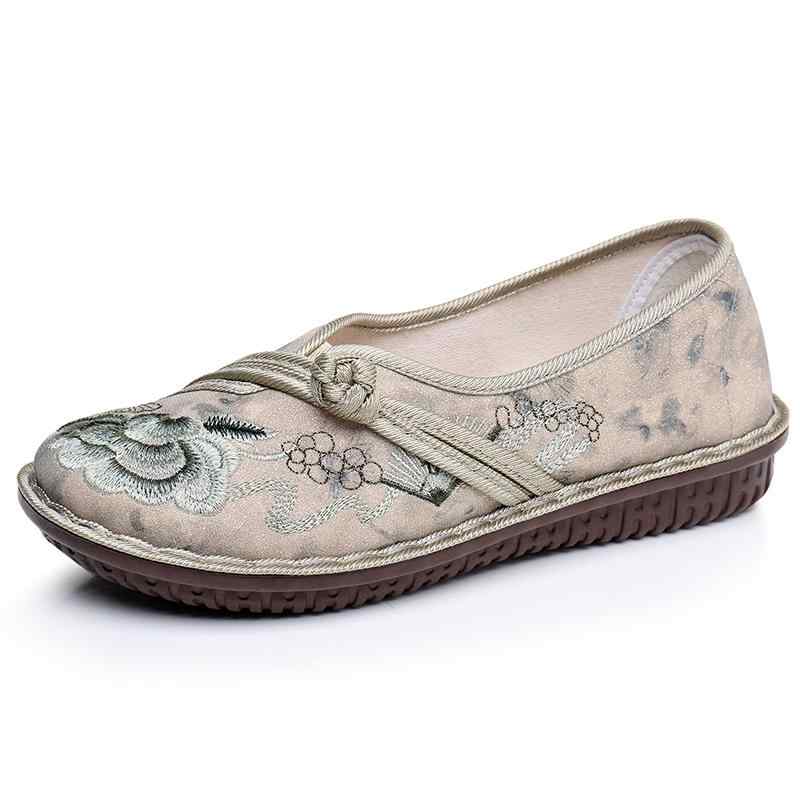 シューズ レディース おしゃれ 夏 刺繍 中国風 スリッポン カジュアル しなやか 滑り止め 軽量 吸汗 通..