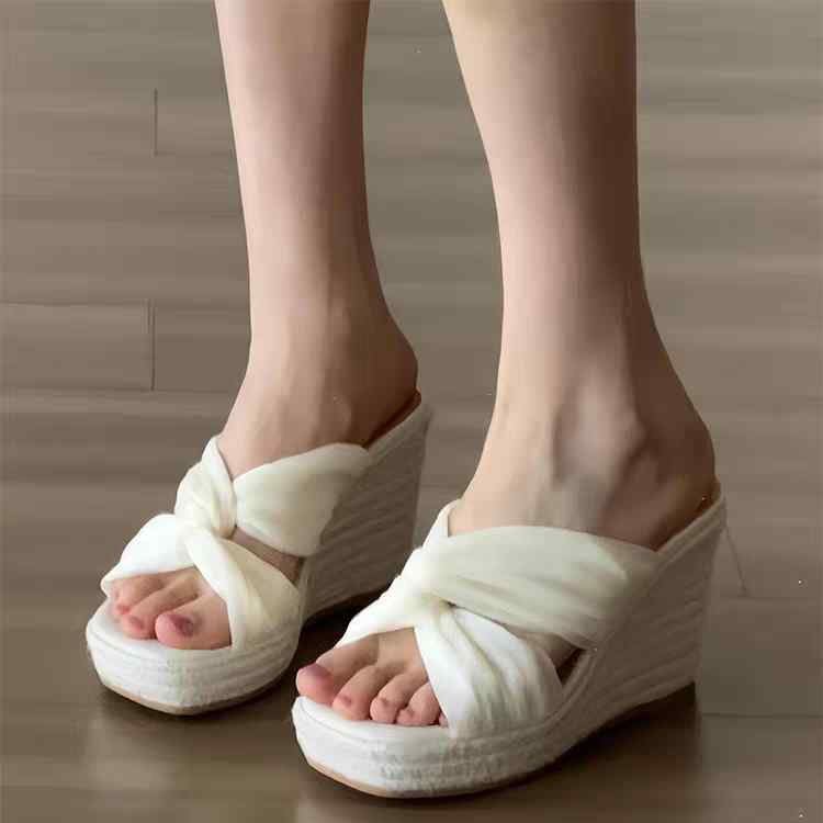 サンダル レディース おしゃれ エスパドリーユ 厚底 ウェッジソール 編み つま先 フレンチ風 夏 足長効..