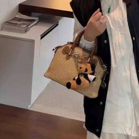 カゴバッグ レディース 春 手提げ ショルダー 斜めがけ 2way ストロー ベルト 旅行 普段使い 小さめ カ..