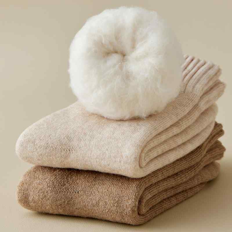 靴下 レディース おしゃれ 冬 厚手 ミドル丈 厚手 暖かい 防寒 ふわふわ 暖かい 睡眠 ウール 冷え対策 敬老 ルームソックス