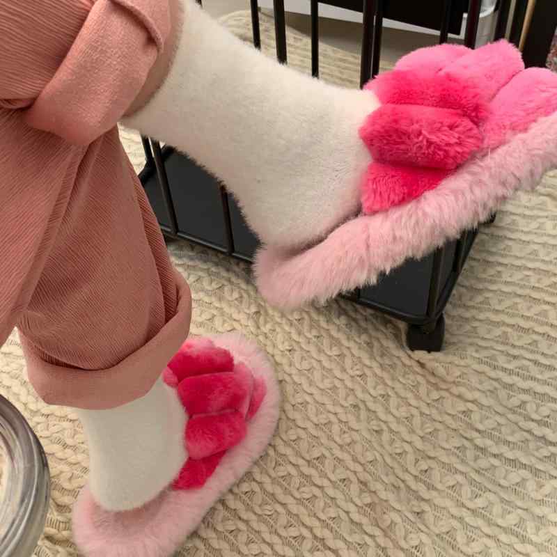 靴下 レディース おしゃれ ミドル丈 秋冬 暖かい 裏起毛 厚手 ふわふわ 黒 白 ルームソックス 睡眠 毛足ロング 暖かい