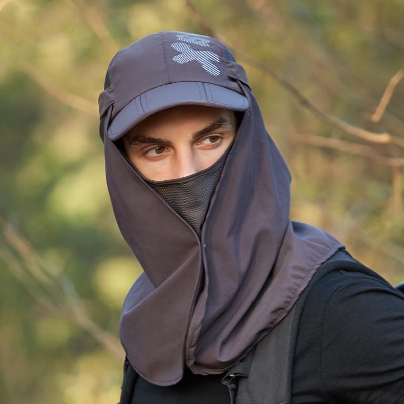 帽子 メンズ おしゃれ 夏 ショール マスク付 アウトドア 登山 釣り 日焼け防止 防塵 多機能 顔カバー ..