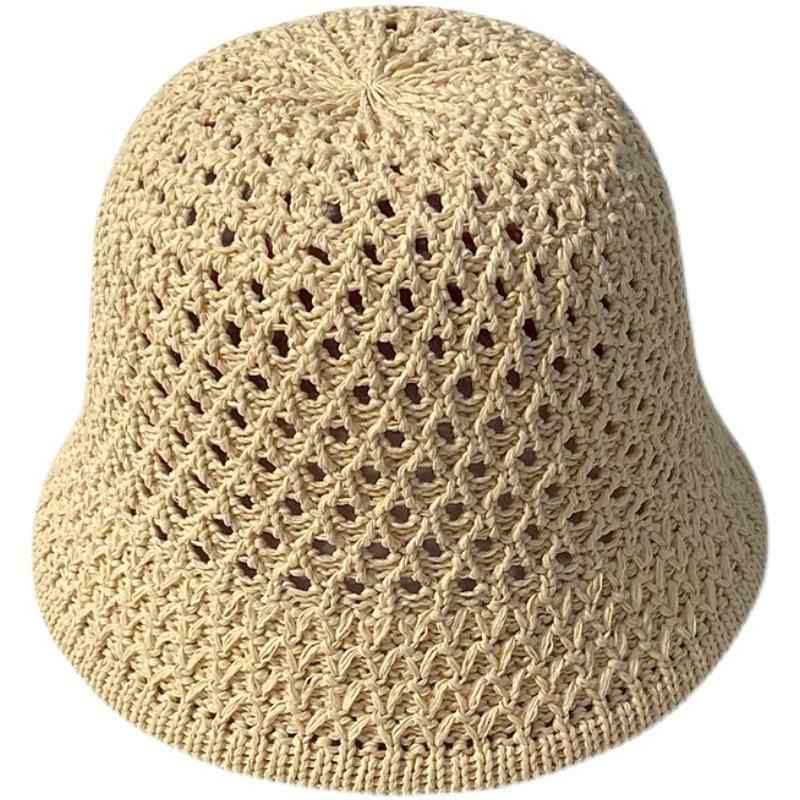 バケットハット レディース おしゃれ 夏 メッシュ 通気性 透かし編み カジュアル 風対策 日除け
