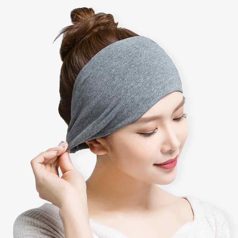 ヘアバンド レディース おしゃれ 産後 グレー 春夏 秋冬 薄手 かわいい ふんわり 綿 伸縮性 快適