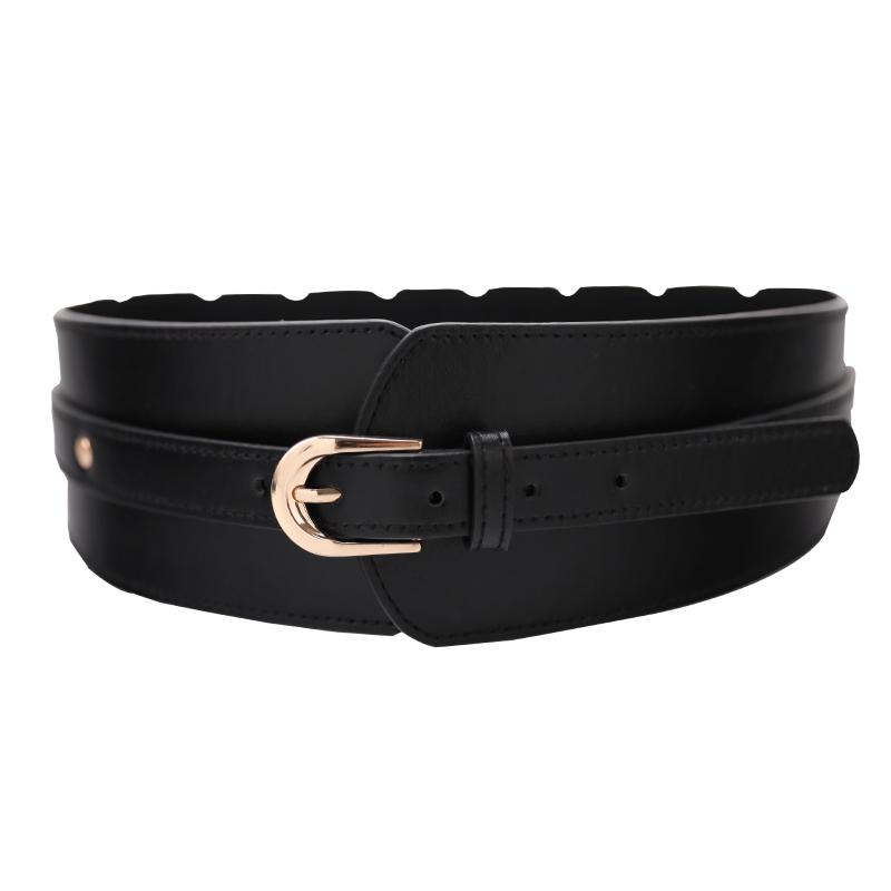 ベルト レディース おしゃれ カジュアル 韓国 ウエストマーク 装飾 ブラック 太め バックル 幅広 夏 シ..