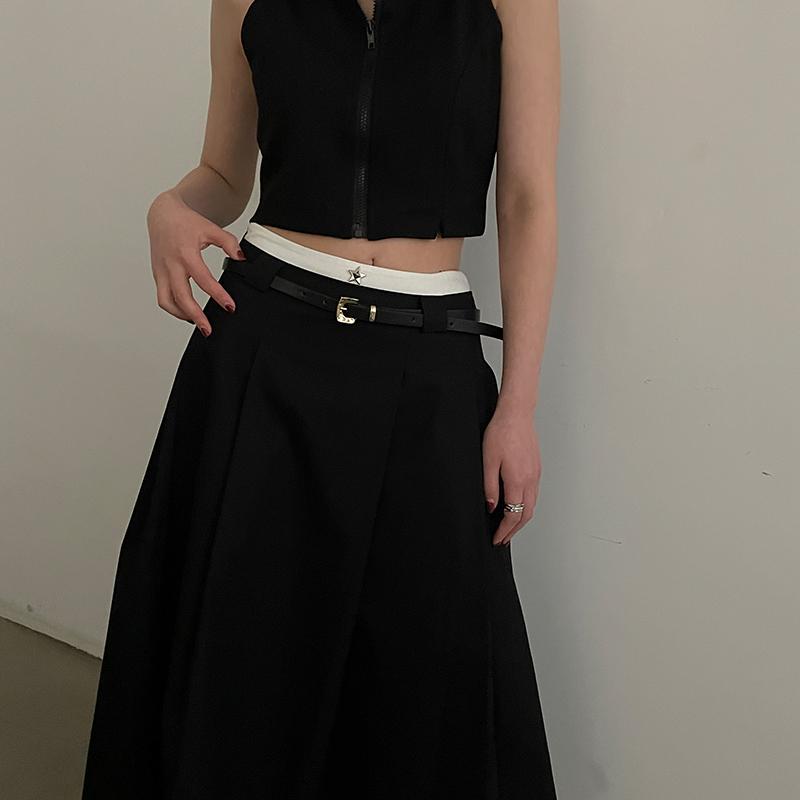 ベルト レディース おしゃれ カジュアル スリム ブラック 韓国 ウエストマーク 夏 シンプル 体型カバー ジーンズ