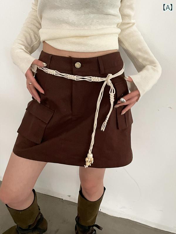 ベルト レディース おしゃれ カジュアル ボヘミアン スリム ウエストアクセサリー 夏 韓国 シンプル