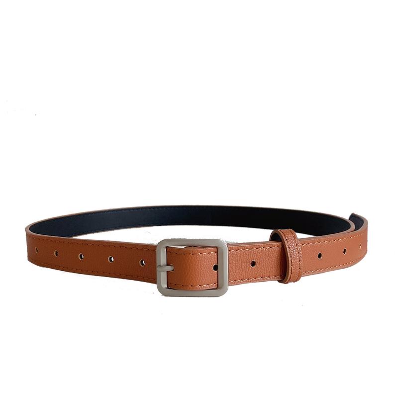 ベルト レディース おしゃれ カジュアル 黒 シンプル ヴィンテージ風 夏 学生 フリーサイズ デニム パンツ 合わせやすい