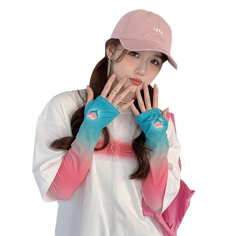 アームカバー レディース おしゃれ カジュアル グラデーション ゆったり 日焼け防止 夏 紫外線対策 遮..