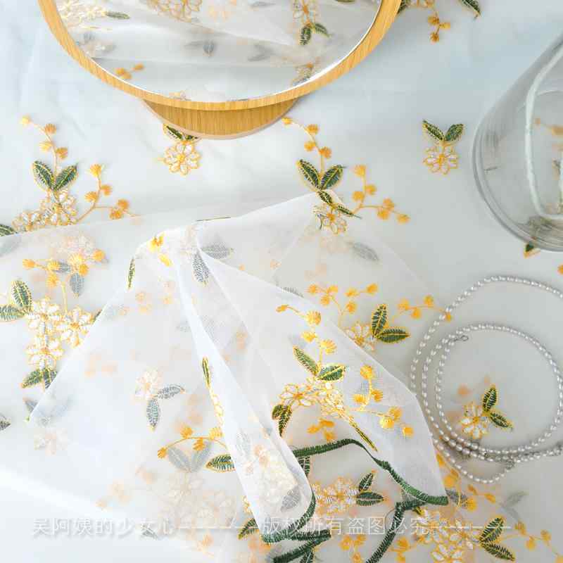テーブルクロス かわいい PVC 北欧 韓国 シンプル ナチュラル 黄色 緑 ピンク 花柄 メッシュ レトロ イ..