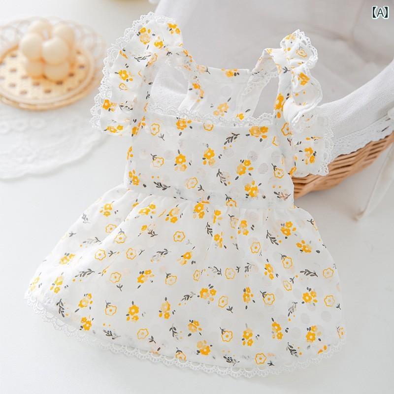 犬 服 女の子 かわいい プリンセス スカート 夏 薄手 ビションフリーゼ ポメラニアン ペット 柔らかい ..