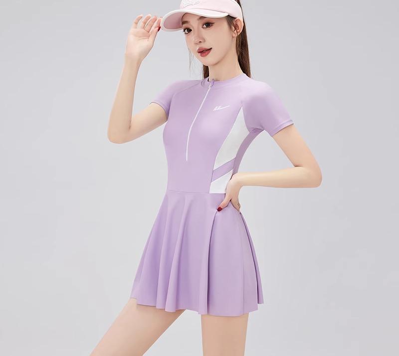 楽天市場】紫 ワンピース（水着｜レディースファッション）の通販