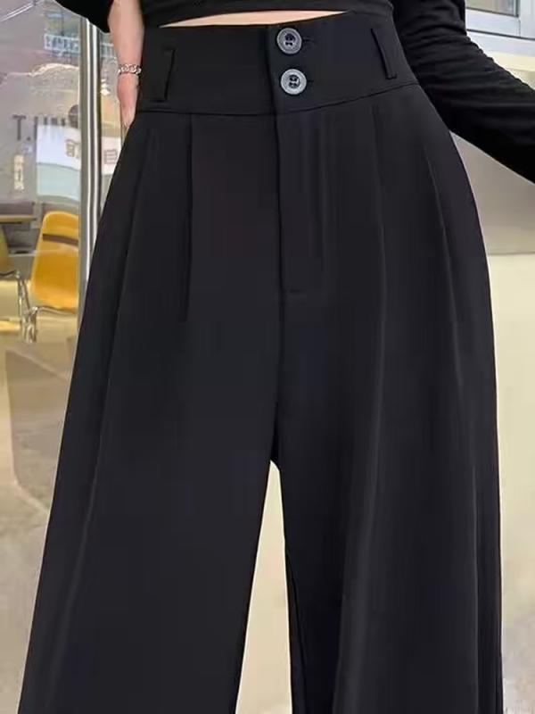 Wool - パンツ レディース おしゃれ きれいめ 夏 ハイウエスト ストレート テーパード 九分丈 オフィス カジュアル 着やせ 無地 ゆったり 仕事用