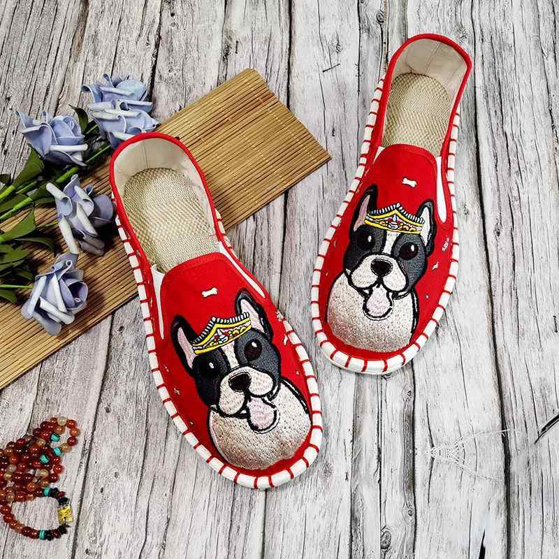 スリッポン 布靴 メンズ おしゃれ カジュアル 歩きやすい レディース カップル 刺繍 花柄 通気性性 防臭 個性的