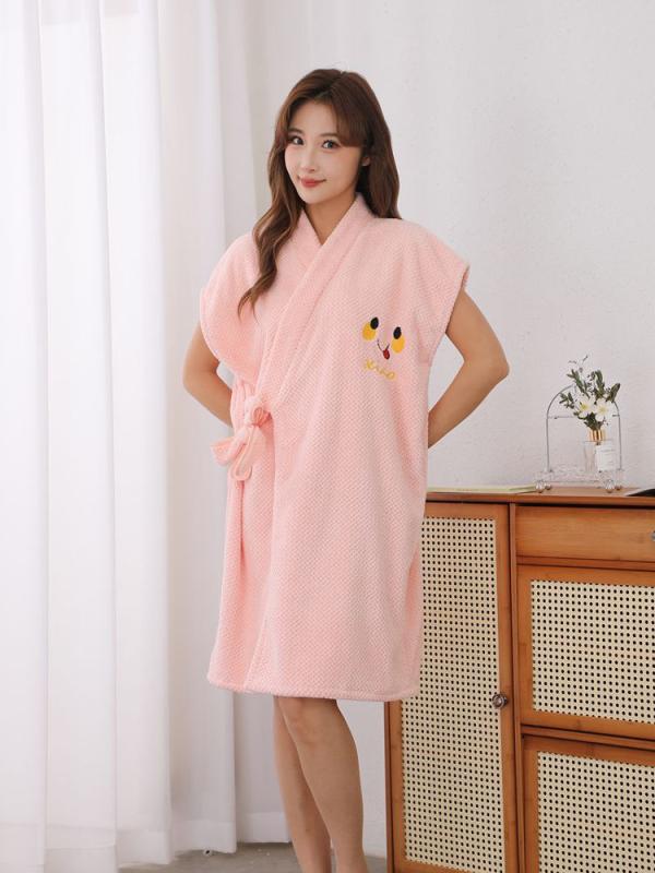 カテゴリー: バスラップ カラー: ホワイト半袖.ピンク半袖.ブルー半袖.ミントグリーン半袖.キャメル半袖.ホワイト長袖.ピンク長袖.ブルー長袖.ミントグリーン長袖.キャメル長袖 シーン: 家庭用 素材: ポリエステル.ナイロン