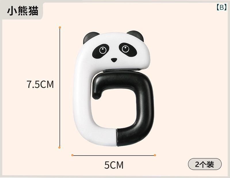 カバン掛け フック 机 デスク サイドハンガー 鞄 吊り下げ 道具 小物 雑貨 持ち運び スクール バッグ リュック ランドセル 学校 教室 オフィス シンプル かわいい 黄 茶 ピンク 猫 パンダ アライグマ