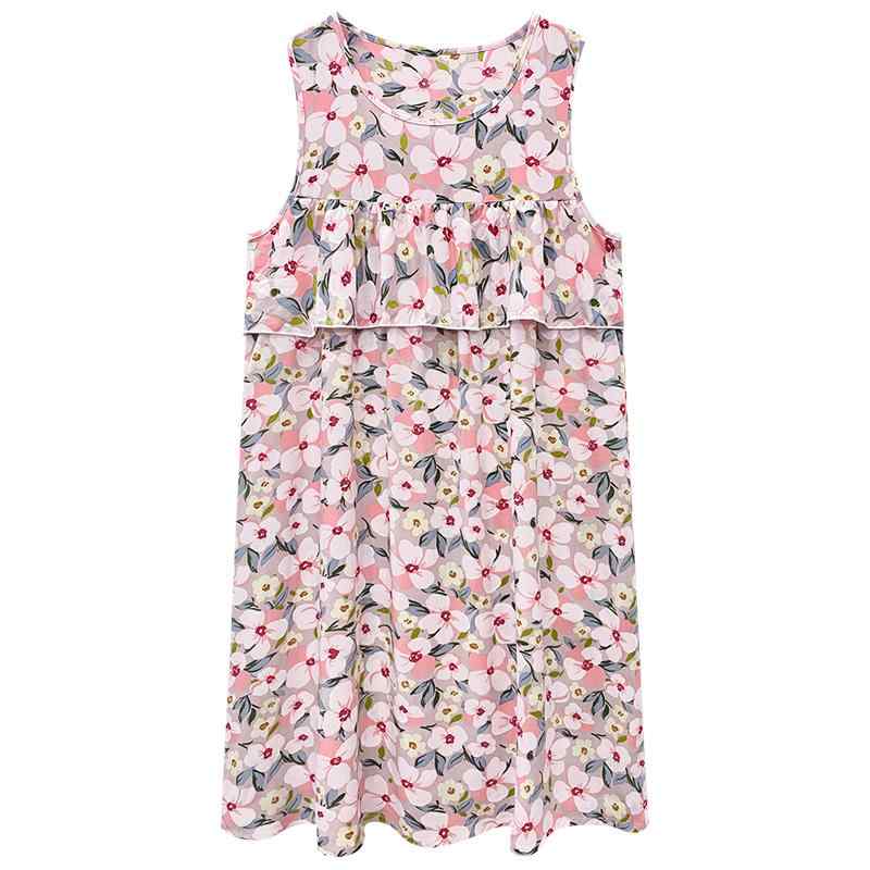 ノースリーブ ワンピース レディース おしゃれ 快適 夏 涼しい 大きいサイズ 綿しじら 家着 ルームウェア パッドなし