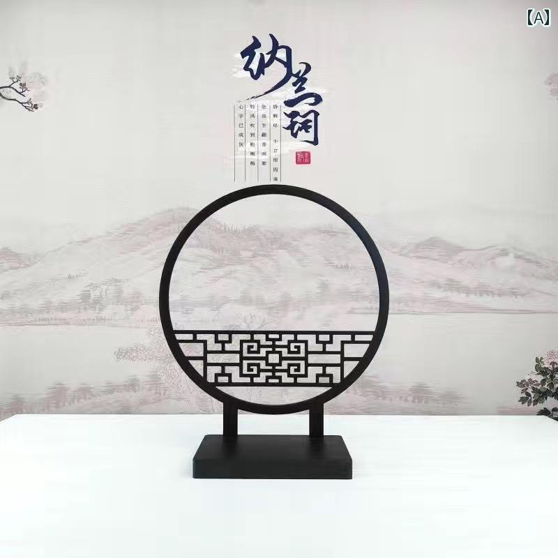 インテリア 置物 小さめ スクリーン 中国風 レトロ 花瓶 オブジェ 厚手 ABS プラスチック 玄関 リビン..