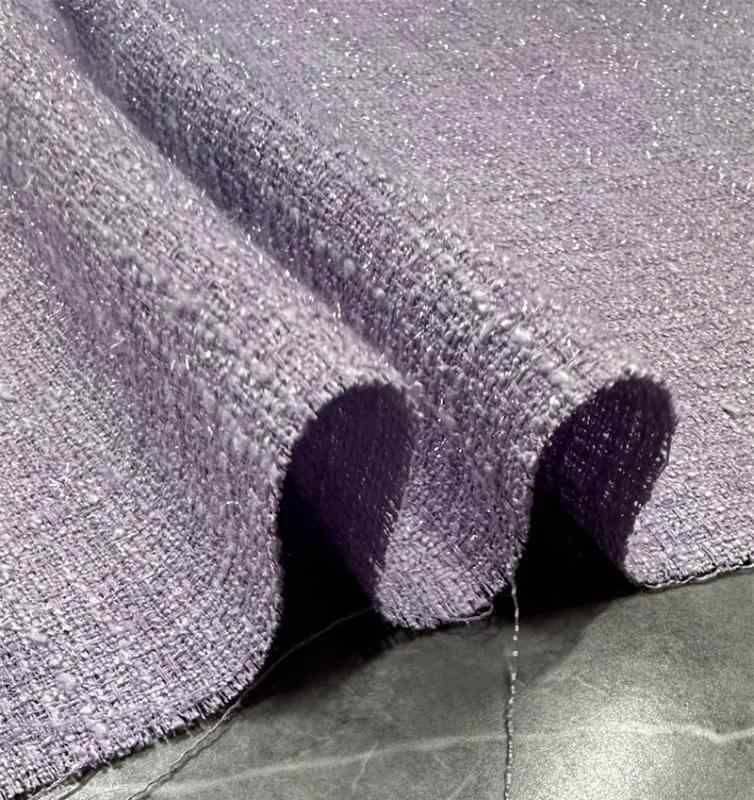 ツイード 生地 薄手 明るい 春秋 コート スカート 耐摩耗性 快適 通気性 スタイリッシュ おしゃれ シンプル ポリエステル 白 黒 ピンク ハンドメイド ラメ