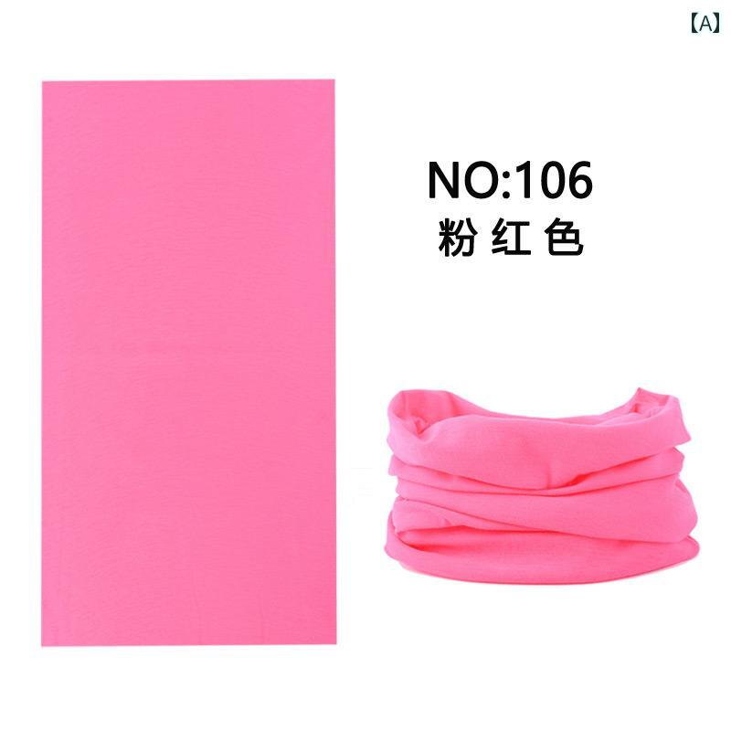 ネックゲイター メンズ レディース おしゃれ 速乾 黒 無地 日焼け防止 フェイスカバー 多機能 ヘアバン..