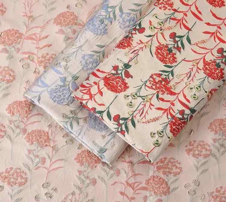 布 花柄 ラッピング 刺繍 ジャカード スクエア シート アレンジメント プレゼント 母の日 誕生日 DIY材料 アクセサリー おしゃれ ピンク 赤 青