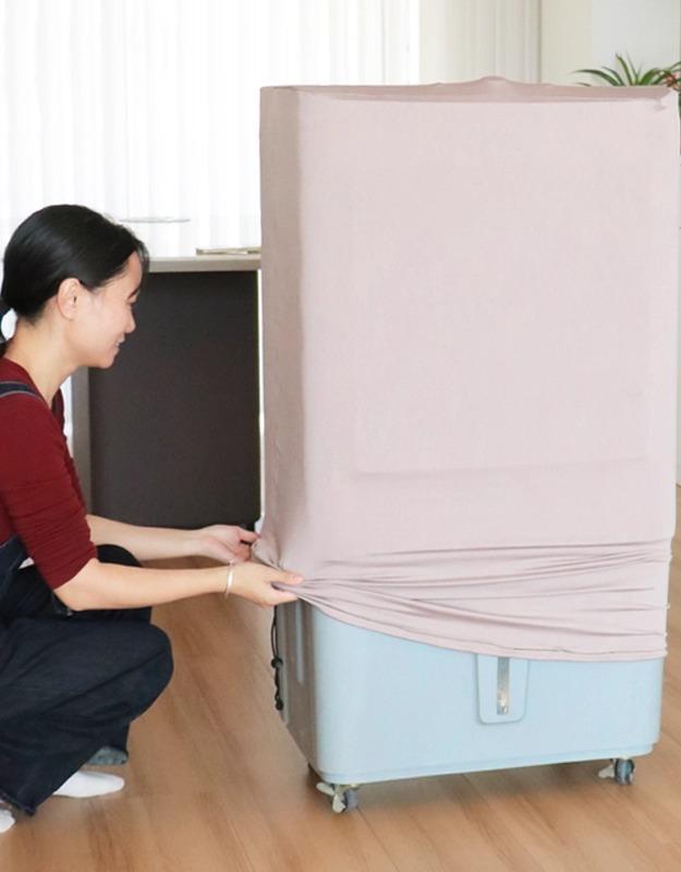 モバイルエアコン 保護 カバー 防塵 柔らかい 伸縮性 収納 布 床置き ファン 長方形 除湿 キャビネット タワー型 円柱 洗える シンプル リビング 寝室 無地