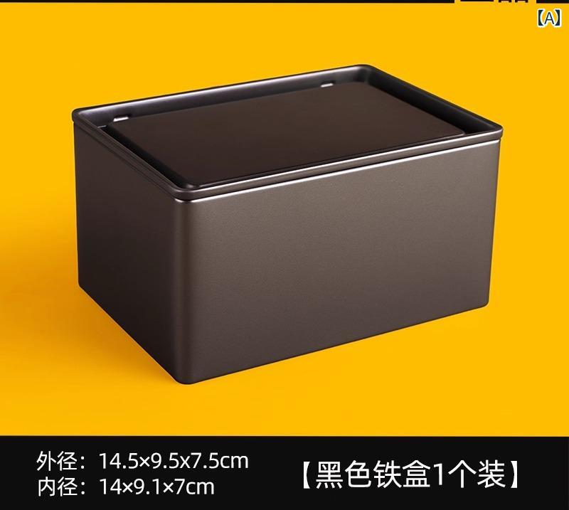 タロットカード ケース 収納 黒 アイアン ボックス 大容量 防水 防塵 ブリキ 卓上 ゲーム シンプル スクエア 小物入れ ふた クリア スリーブ セット