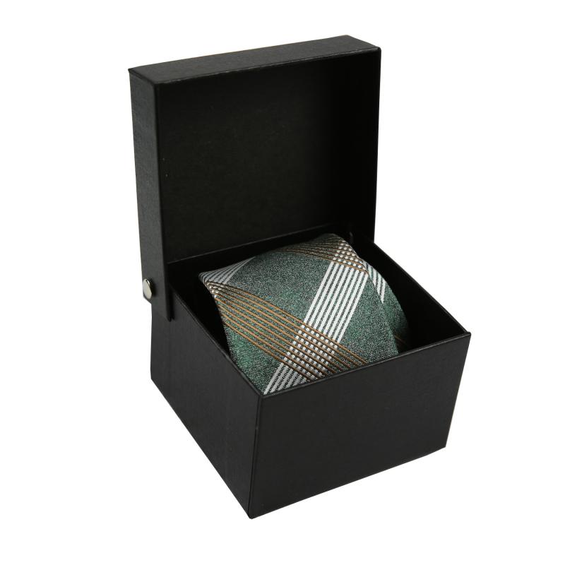 化粧箱 ギフト用 ネクタイ ボウタイ 窓 父の日 誕生日 お祝い 就職 入学 昇進 収納 スクエア シンプル 無地 文字 黒 紺 黄色