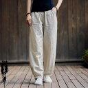 パンツ メンズ おしゃれ レディース リネン ワイド ゆったり ランタン ズボン 禅ヨガ 太極拳 夏 薄手 ハイウエスト 綿麻