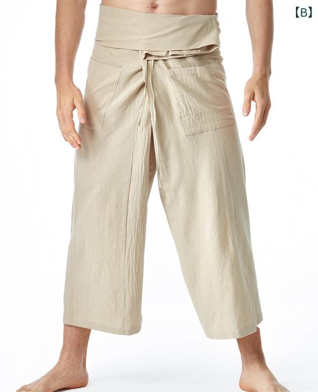 パンツ メンズ おしゃれ レディース ワイド ゆったり タイ風 ヨガ ハーレム リラックス カジュアル 旅行 海賊風