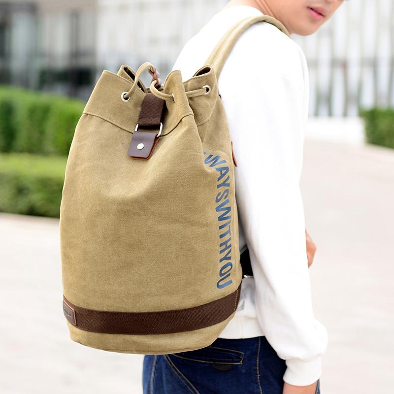 リュックサック メンズ おしゃれ キャンバス バケツ型 大容量 アウトドア スポーツ カジュアル 旅行 学..