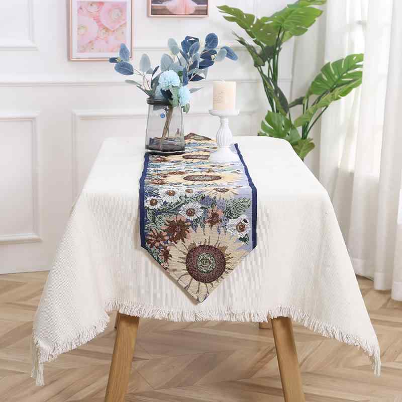 テーブルランナー おしゃれ ジャカード インテリア ダイニング リビング キャビネット 装飾 パーティー..