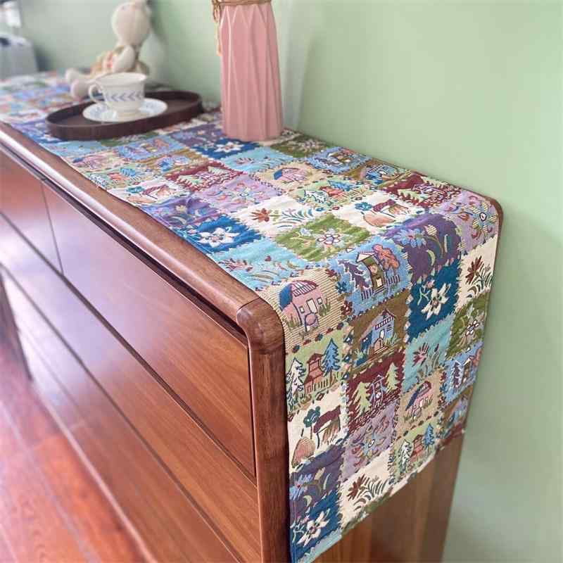 テーブルクロス おしゃれ ランチョンマット ランナー 布 インテリア ダイニング リビング キャビネット 装飾 パーティー カントリー調 アメリカン ひまわり