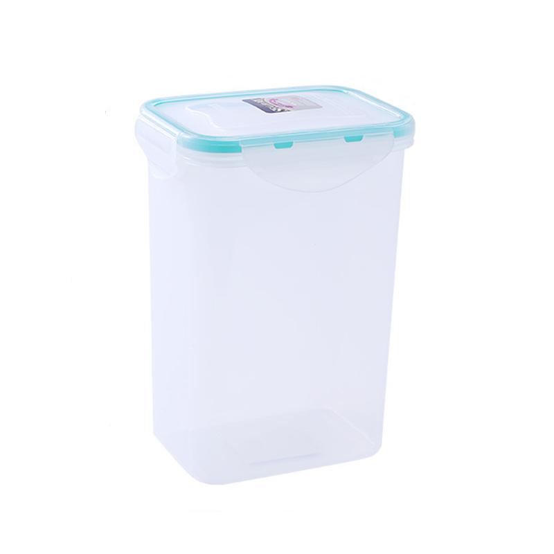 保存容器 プラスチック製 四角形 キッチン用品 キャニスター 重ねられる 厚手 防虫 防湿 耐熱 耐冷 食品密封 収納 ボックス クリア 茶葉 コーヒー豆 パスタ 調味料 作り置き 多用途 シンプル おしゃれ 透明