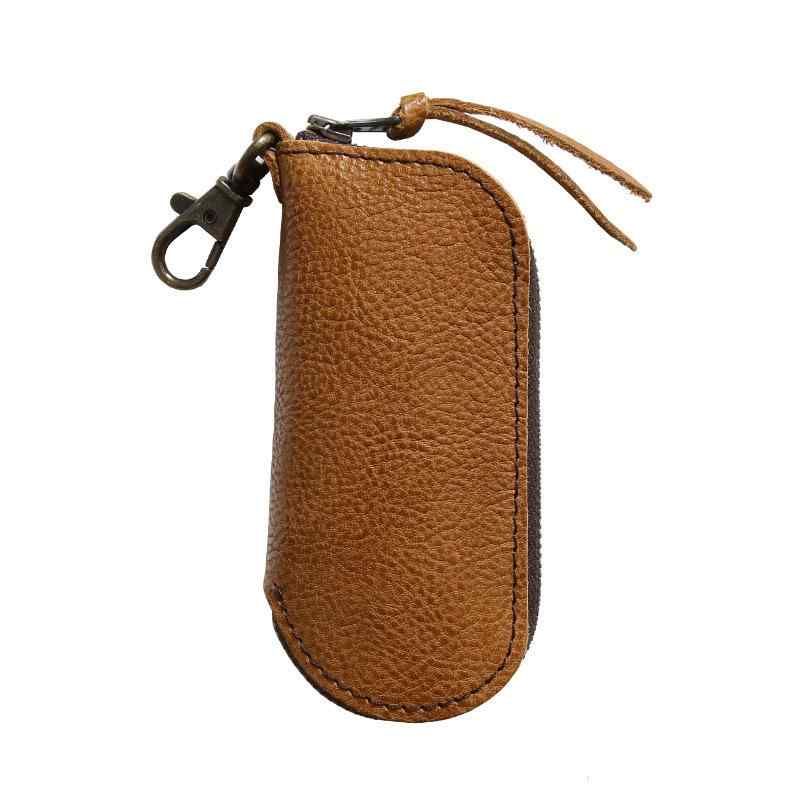 キーケース レトロ puレザー キー バッグ シンプル ジッパ ミニ ウエスト 吊り下げ メンズ レディース おしゃれ