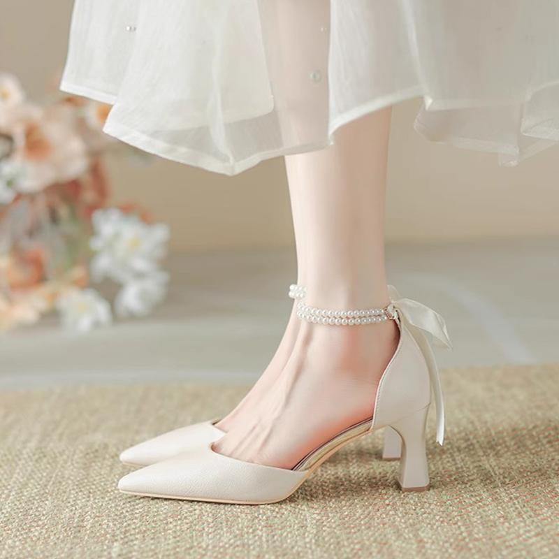 パンプス ストラップ 後付け おしゃれ レディース フレンチスタイル 調節可 取り付け簡単 リボン 滑り止め 脱げにくい ハイヒール 甲 シューズアクセサリー きれいめ ひも