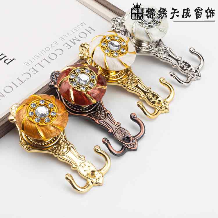 カーテンホルダー おしゃれ インテリア フック 欧風 きらきら 壁掛け ホールドバック 装飾パーツ 取り..