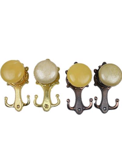 カーテンホルダー おしゃれ インテリア フック ウォールフック 仮玉石調 シンプル モダン タイバック 帽子 コート 小物掛け 取付簡単 装飾