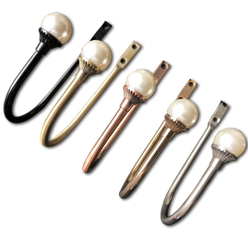 カーテンホルダー おしゃれ インテリア U型 ウォールフック 壁掛け アイアン モダン シンプル 北欧風 ..