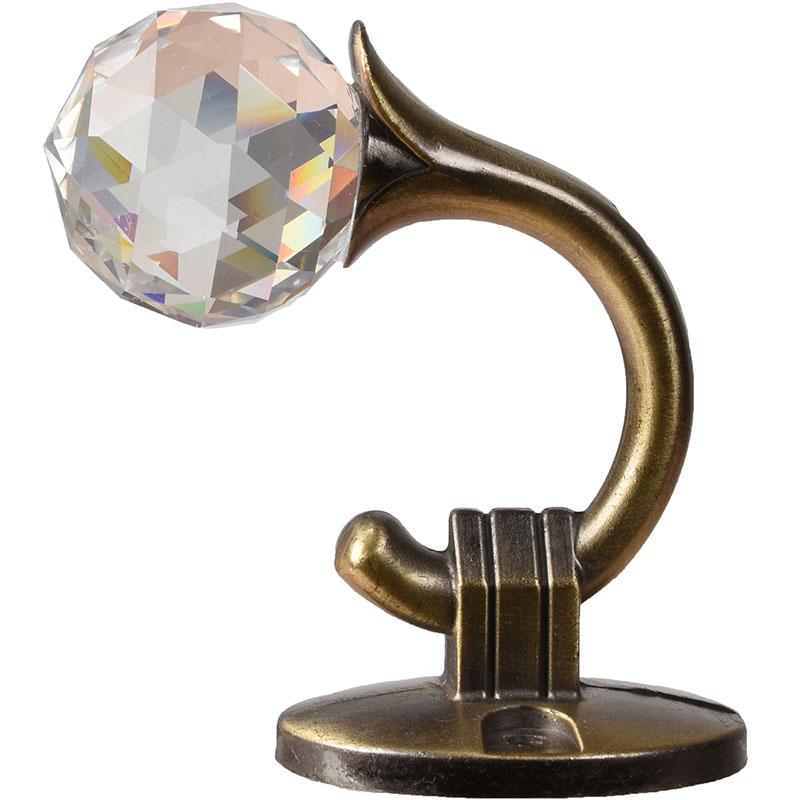 カーテンホルダー おしゃれ インテリア 壁フック 丸型 きらきら 装飾 窓 ウォールフック 取り付け簡単 固定 フック