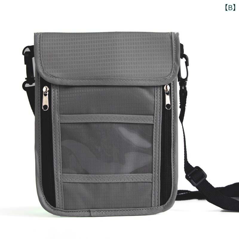 ネックウォレット パスポートケース 多機能 防犯 首かけ 旅行 出張 留学 チケット収納 袋 カードポケット 大容量