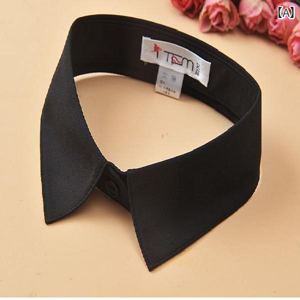 付け襟 レディース おしゃれ 韓国 装飾 春秋 防汚 シンプル シャツカラー フェイクカラー 重ね着コーデ