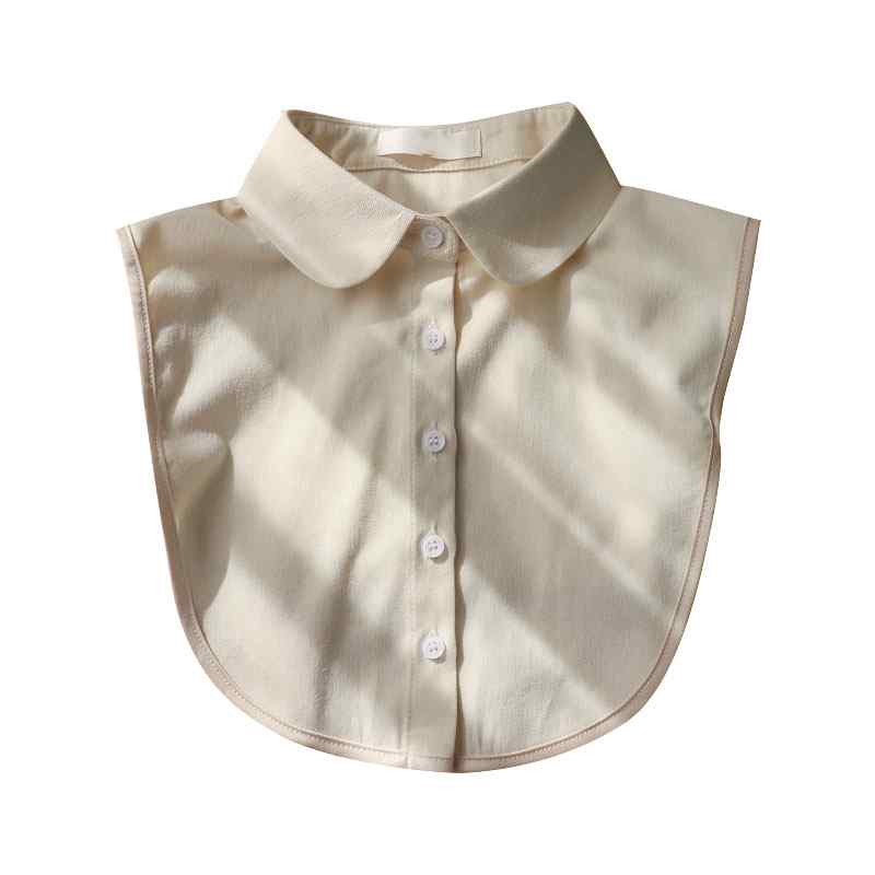 付け襟 レディース おしゃれ 春秋 きれいめ かわいい 襟元 アクセント シンプル フェイクシャツ レイヤード風 取り外し可 装飾 綿 厚手 磨毛