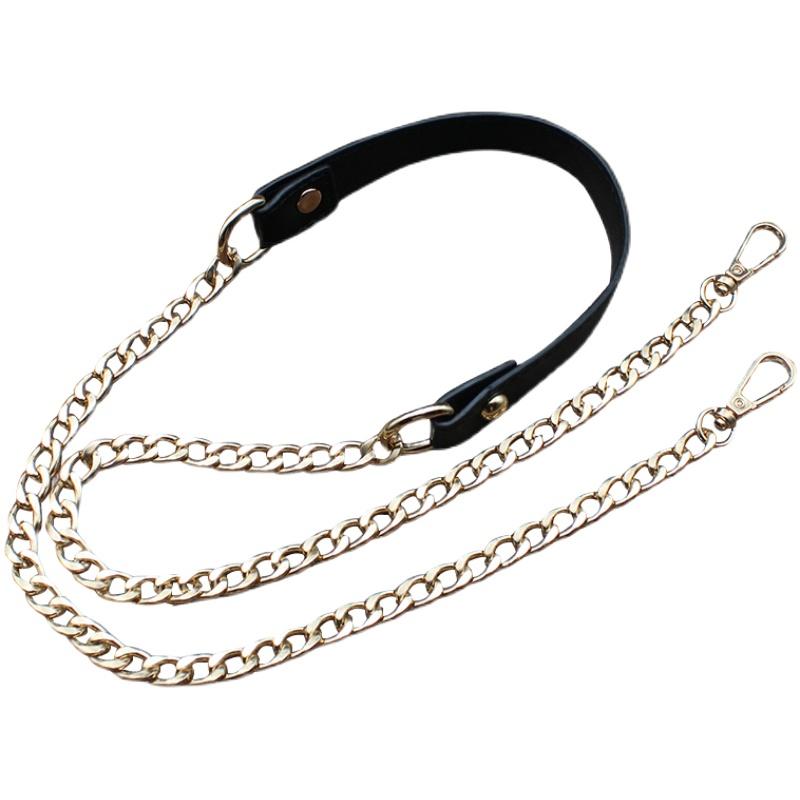 バッグ チェーンストラップ おしゃれ ブラック 五金 単品 手提げ ショルダー 斜めがけ 減圧 肩掛け