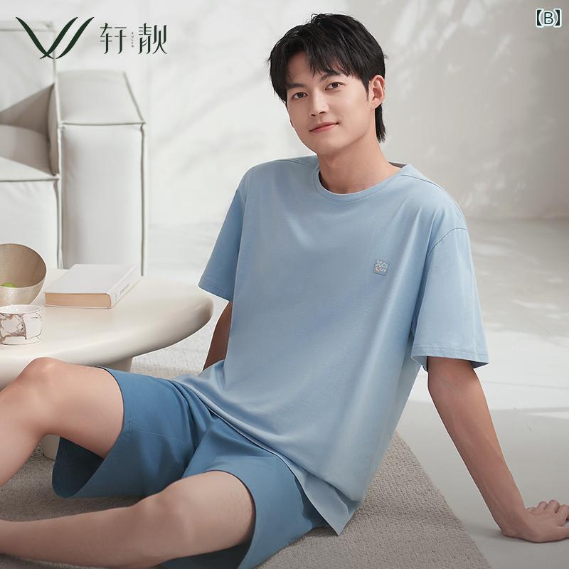 パジャマ レディース メンズ おしゃれ 快適 夏 綿 半袖 ショートパンツ 大きいサイズ 薄手 柔らかい 通気性 ペアルック カジュアル ルームウェア