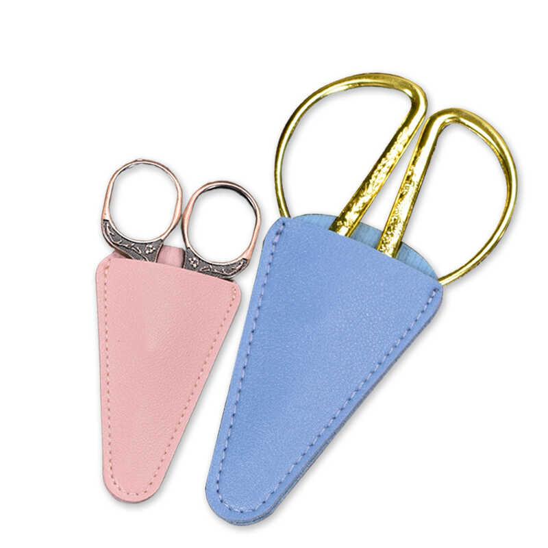 ハサミ収納 カバー 大きめ ヘッド 先端 保護 レザー ケース 携帯 家庭用 柔らかい ラウンド ステッチ 工具 ペンチ ニッパー 白 黒 グレー シンプル